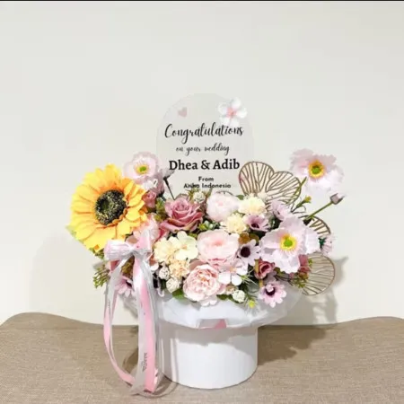 Bloom Box Akrilik Ucapan Wedding Tulungagung